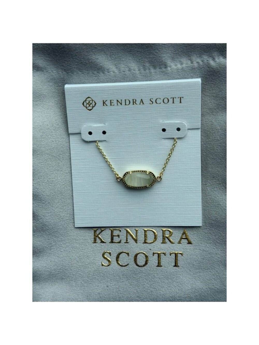 Kendra Scott White Pendant Necklace